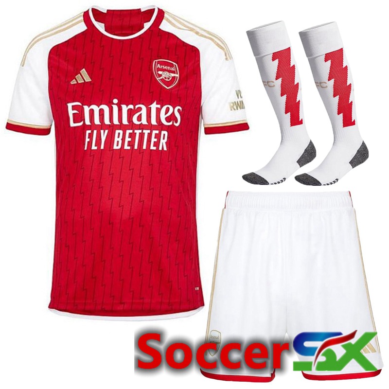 FC Arsenal Home Soccer Jersey (Shorts + Sock) 2023/2024
