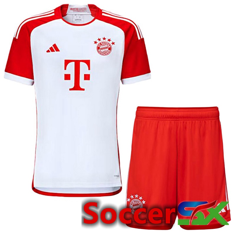Bayern Munich Home Soccer Jersey + Shorts 2023/2024