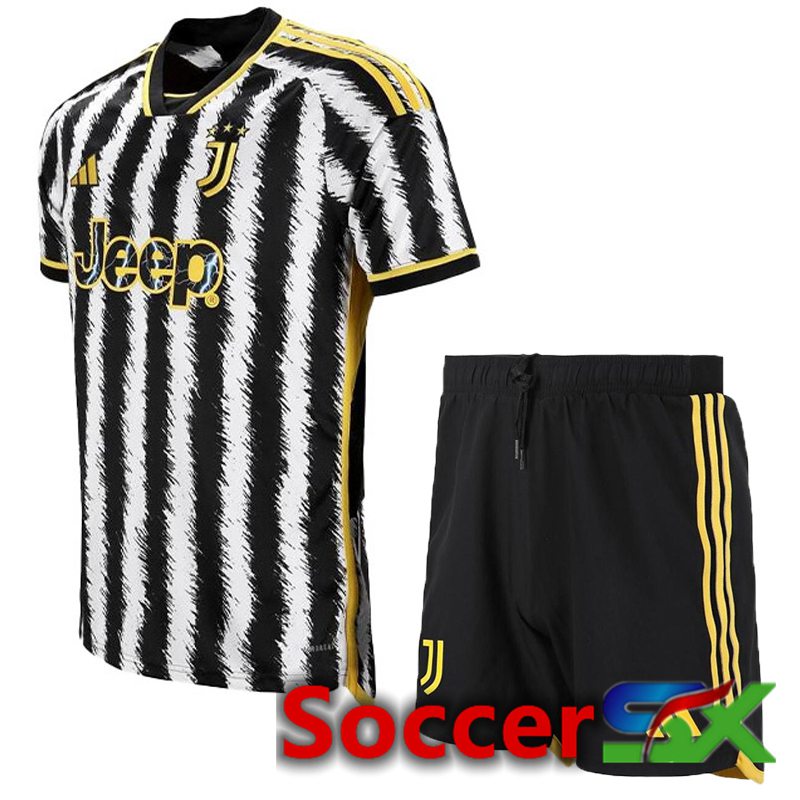 Juventus Home Soccer Jersey + Shorts 2023/2024