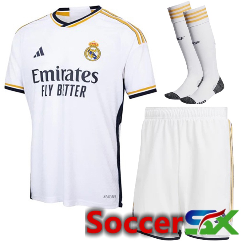 Real Madrid Home Soccer Jersey (Shorts + Sock) 2023/2024