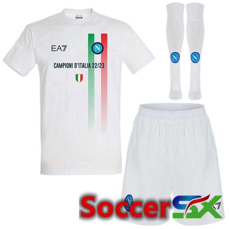SSC Napoli Away Soccer Jersey (Shorts + Sock) 2023/2024