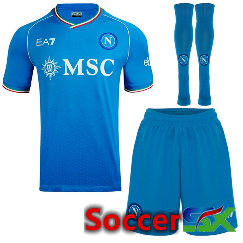 SSC Napoli Home Soccer Jersey (Shorts + Sock) 2023/2024