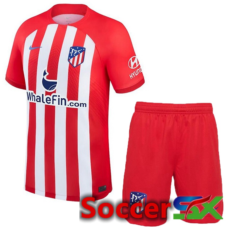 Atletico Madrid Away Soccer Jersey + Shorts 2023/2024