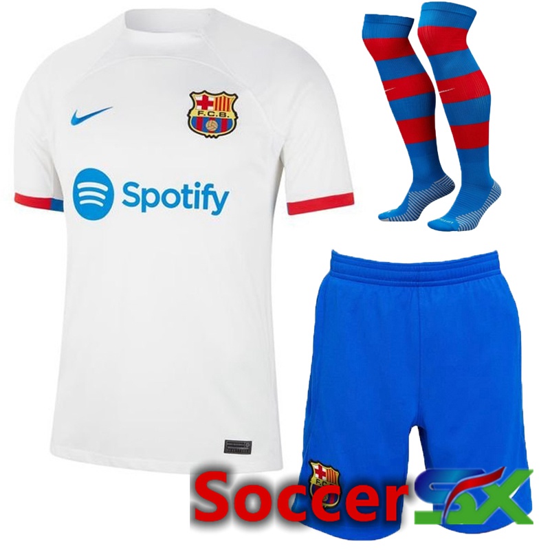 FC Barcelona Away Soccer Jersey (Shorts + Sock) 2023/2024