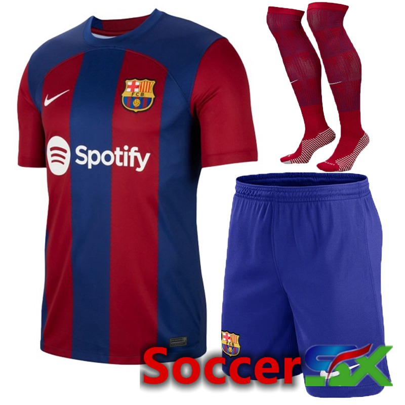 FC Barcelona Home Soccer Jersey (Shorts + Sock) 2023/2024