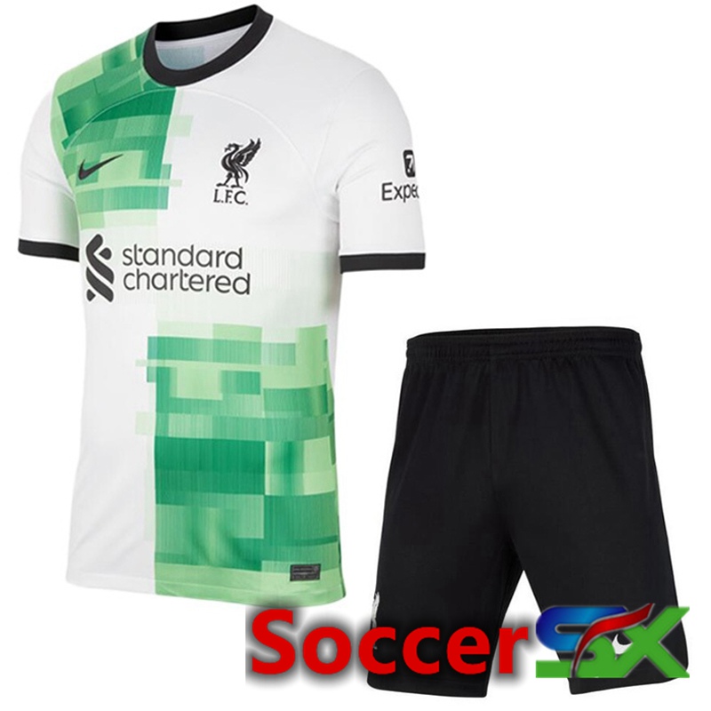 FC Liverpool Away Soccer Jersey + Shorts 2023/2024
