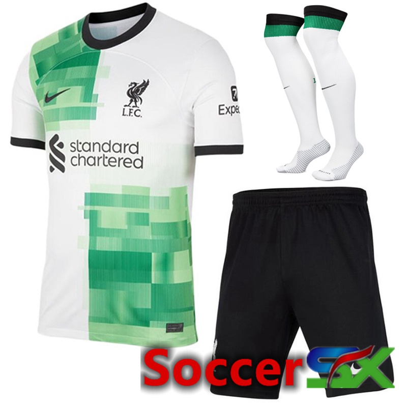 FC Liverpool Away Soccer Jersey (Shorts + Sock) 2023/2024