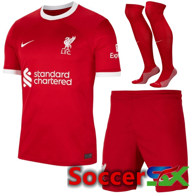 FC Liverpool Home Soccer Jersey (Shorts + Sock) 2023/2024