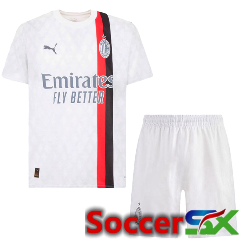 AC Milan Away Soccer Jersey + Shorts 2023/2024