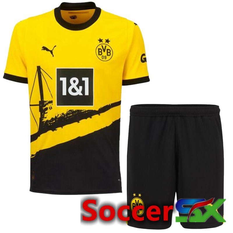Dortmund Home Soccer Jersey + Shorts 2023/2024