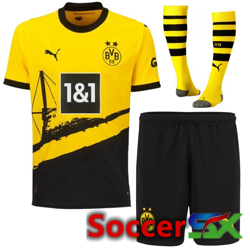 Dortmund Home Soccer Jersey (Shorts + Sock) 2023/2024