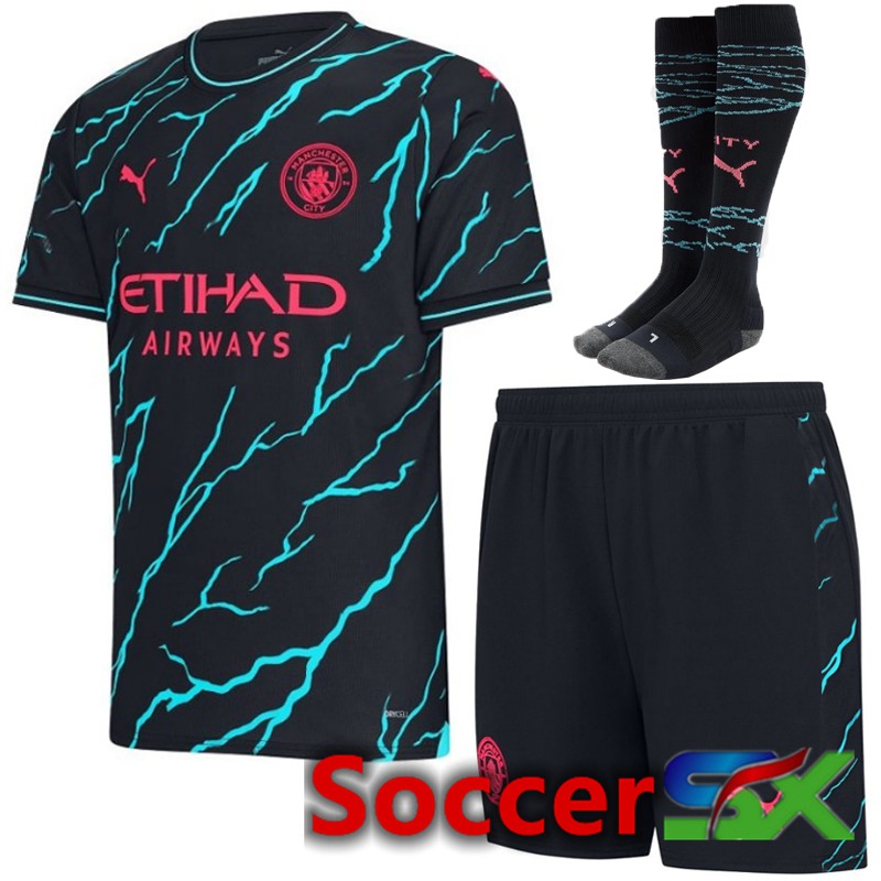 Manchester City Third Soccer Jersey (Shorts + Sock) 2023/2024