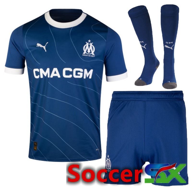 Marseille OM Away Soccer Jersey (Shorts + Sock) 2023/2024