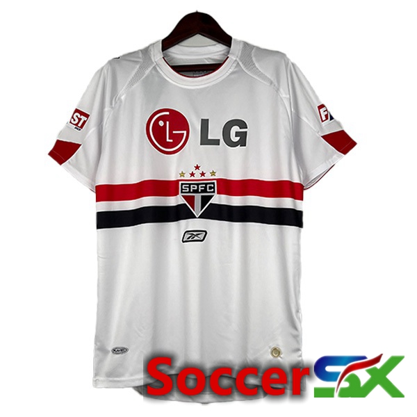 Sao Paulo FC Retro Home Soccer Jersey White 2007-2008