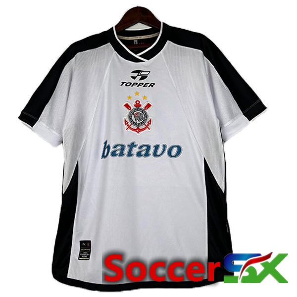 Corinthians Retro Home Soccer Jersey White 2000