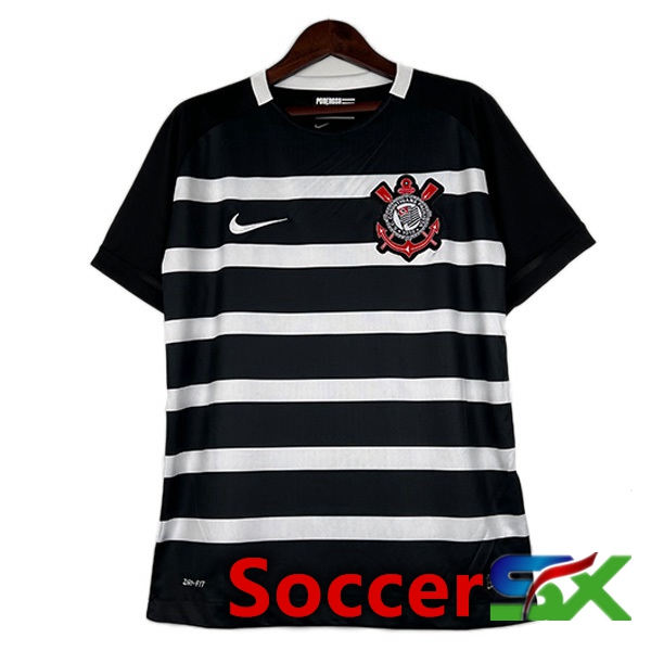 Corinthians Retro Away Soccer Jersey Black 2015-2016