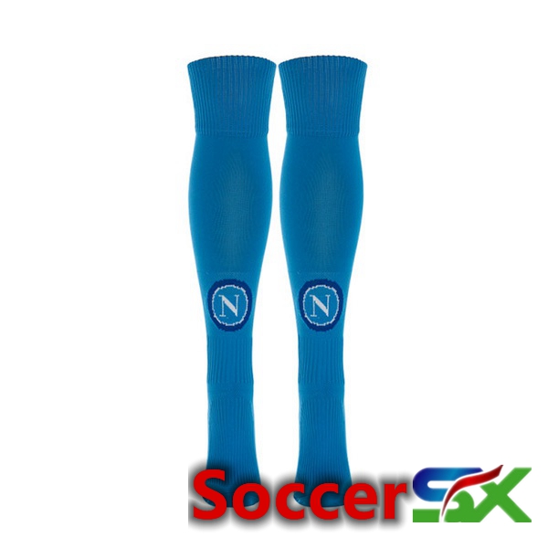 SSC Napoli Soccer Socks Home Blue 2023/2024