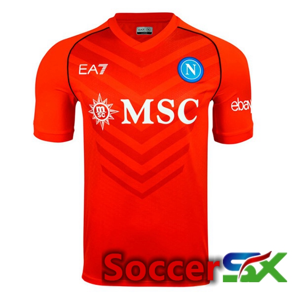 SSC Napoli Soccer Jersey Goalkeeper Red 2023/2024