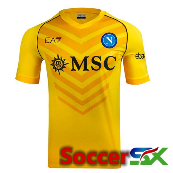 SSC Napoli Soccer Jersey Goalkeeper Yellow 2023/2024