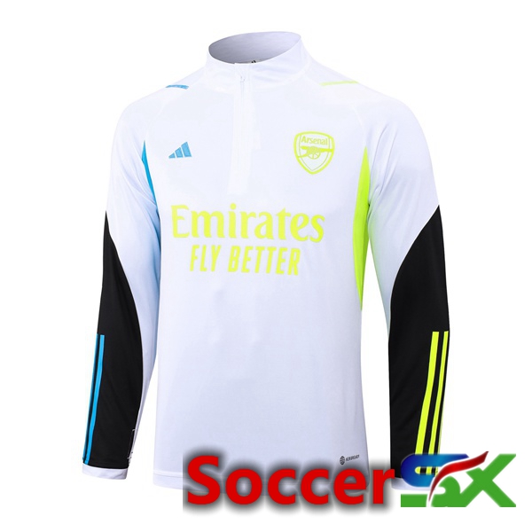 Arsenal Training Sweatshirt White 2023/2024