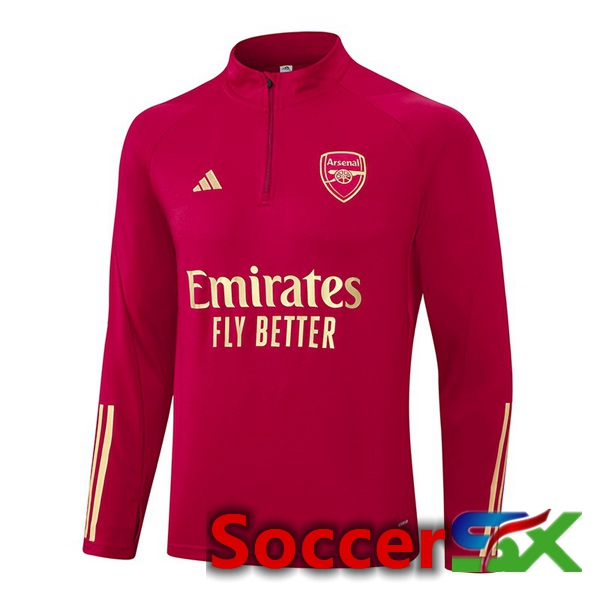 Arsenal Training Sweatshirt Red 2023/2024