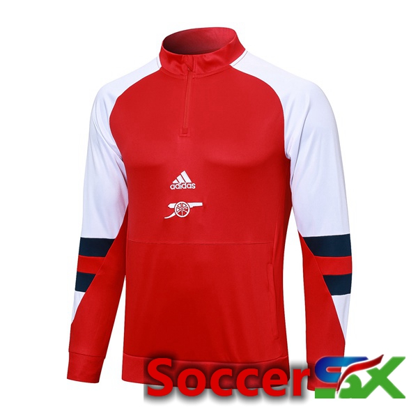 Arsenal Training Sweatshirt Red White 2023/2024