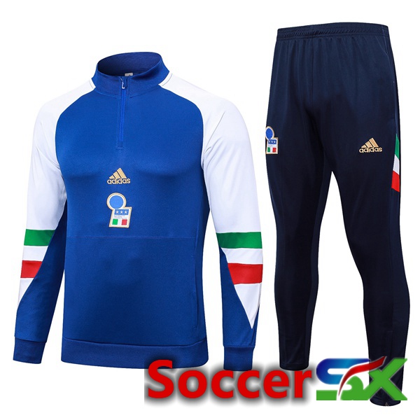 Italy Training Tracksuit Suit Blue 2023/2024