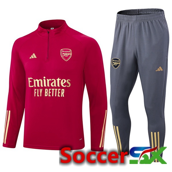 Arsenal Training Tracksuit Suit Red 2023/2024