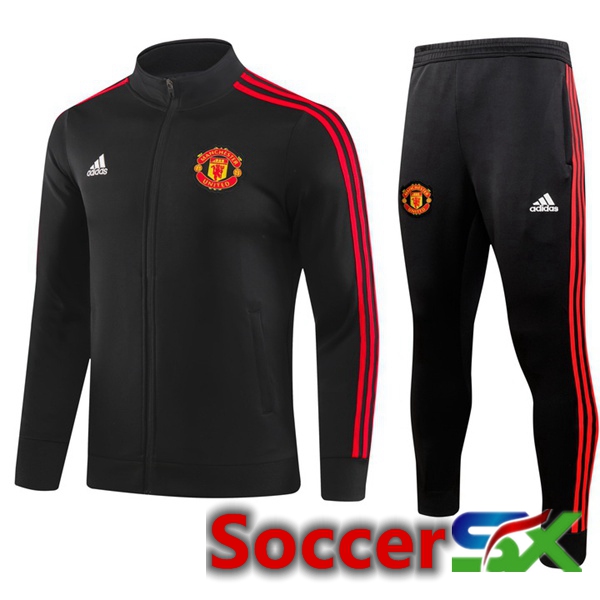 Manchester United Training Jacket Suit Black 2023/2024