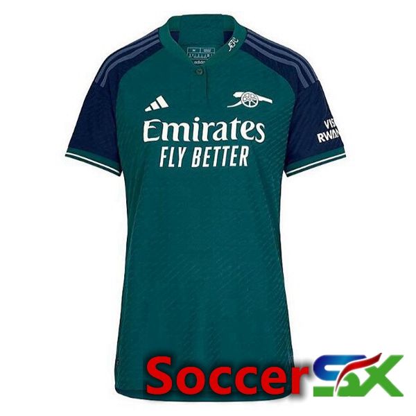 Arsenal Womens Soccer Jersey Third Green 2023/2024