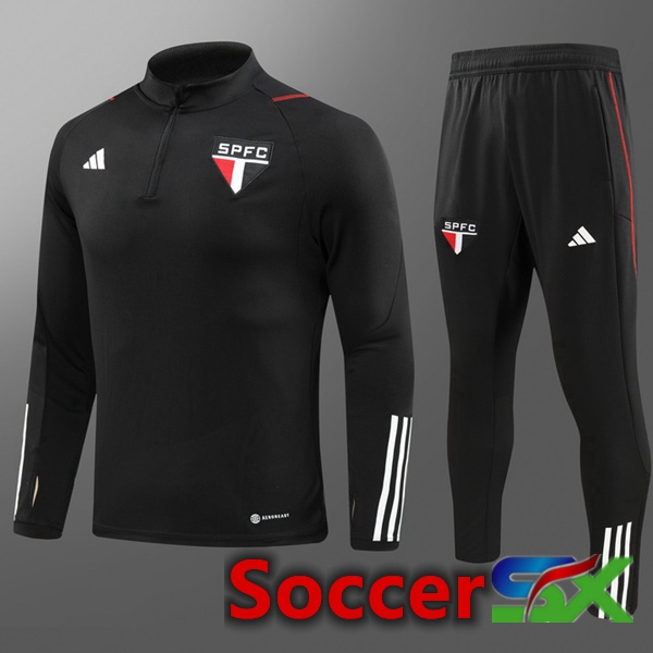 Sao Paulo FC Kids Training Tracksuit Suit Black 2023/2024