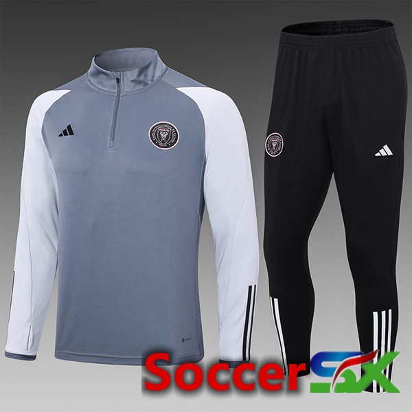 Inter Miami CF Kids Training Tracksuit Suit Grey 2023/2024