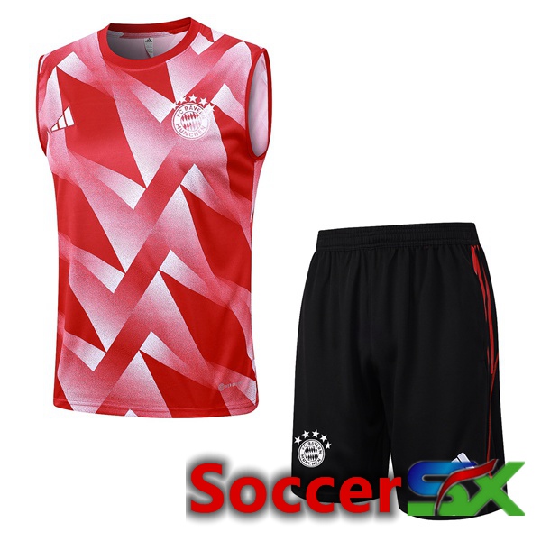 Bayern Munich Soccer Vest + Shorts Red 2023/2024