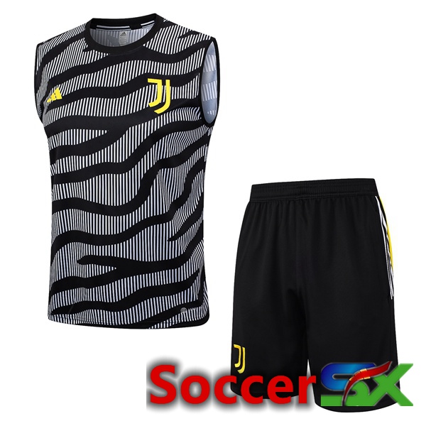Juventus Soccer Vest + Shorts Grey 2023/2024