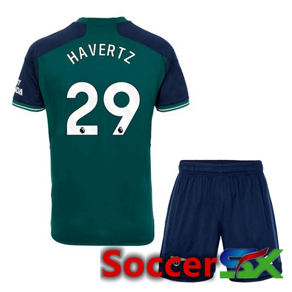 Arsenal (HAGreenZ 29) Kids Soccer Jersey Third Green 2023/2024