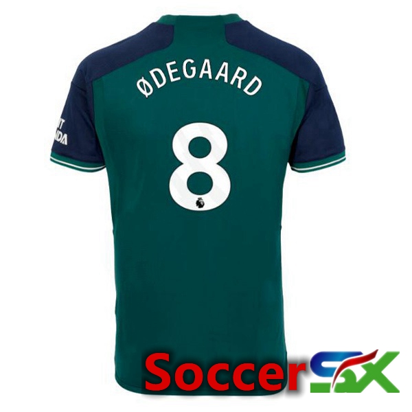 Arsenal (ØDEGAARD 8) Soccer Jersey Third Green 2023/2024