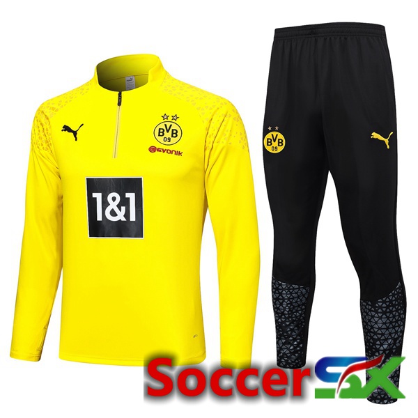 Dortmund BVB Training Tracksuit Suit Yellow 2023/2024