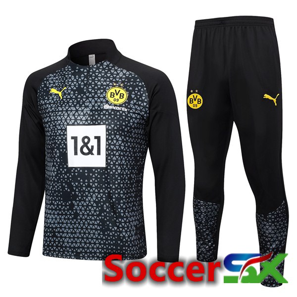 Dortmund BVB Training Tracksuit Suit Black 2023/2024