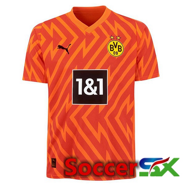 Dortmund BVB Goalkeeper Soccer Jersey Orange 2023/2024