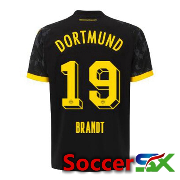 Dortmund BVB (Brandt 19) Soccer Jersey Away Black 2023/2024