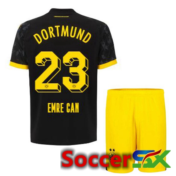 Dortmund BVB (Emre Can 23) Kids Soccer Jersey Away Black 2023/2024