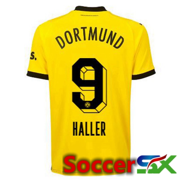 Dortmund BVB (Haller 9) Soccer Jersey Home Yellow Black 2023/2024
