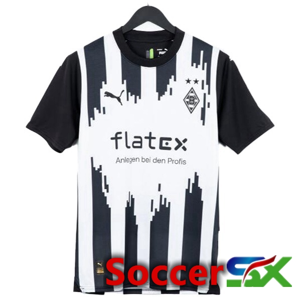 Monchengladbach Soccer Jersey Third White Black 2023/2024