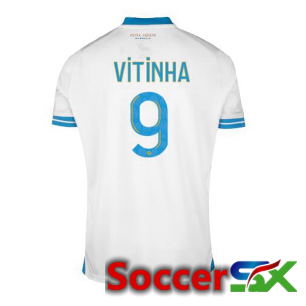 Marseille OM (VITINHA 9) Soccer Jersey Home White 2023/2024