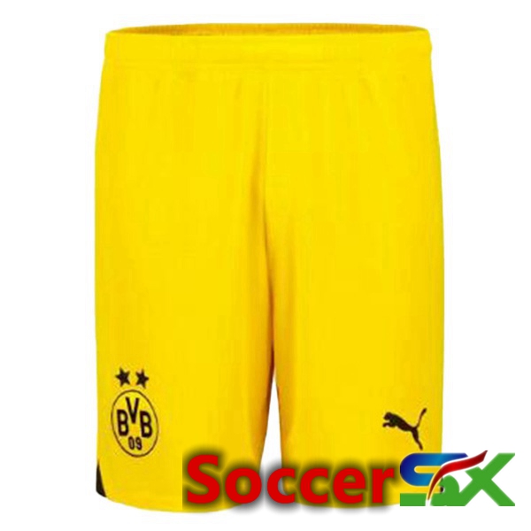 Dortmund BVB Soccer Shorts Away Yellow 2023/2024