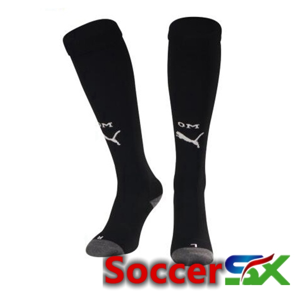 Marseille OM Soccer Socks Third Black 2023/2024