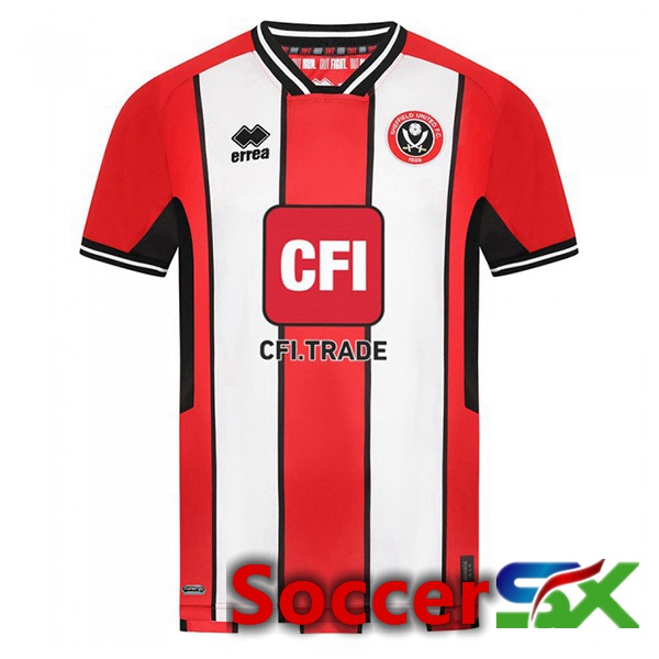 Sheffield United Soccer Jersey Home Red White 2023/2024