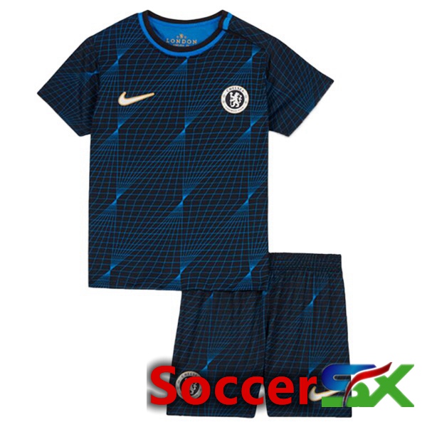 FC Chelsea Kids Soccer Jersey Away Blue 2023/2024
