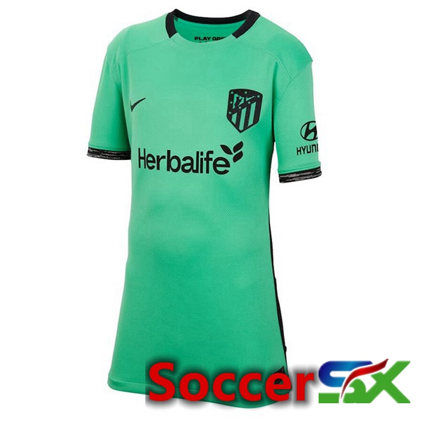 Atletico Madrid Womens Soccer Jersey Third Green 2023/2024