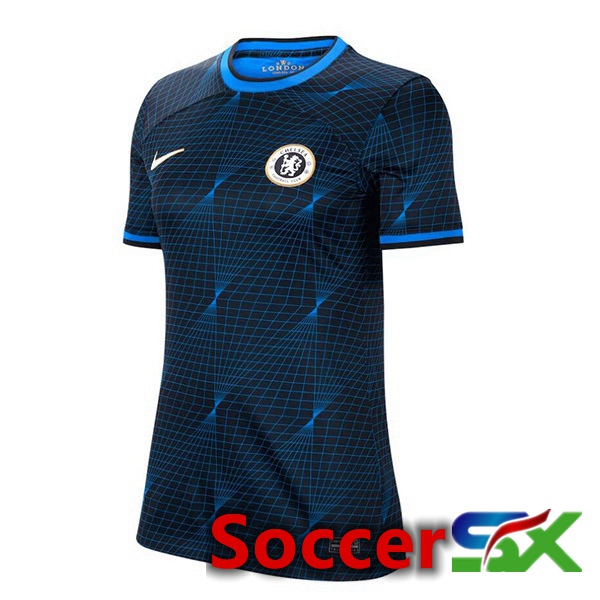 FC Chelsea Womens Soccer Jersey Away Blue 2023/2024